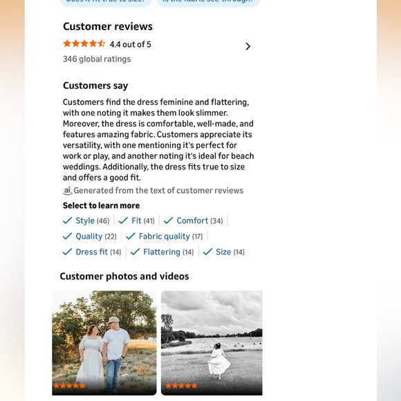 White Short Sleeve Square Neck Smocked Flowy A-Line Lace Trim Boho Wedding Dress - Picture 4 of 5